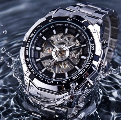 Luxein Vanguard | Men's Automatic Skeleton Business Watch