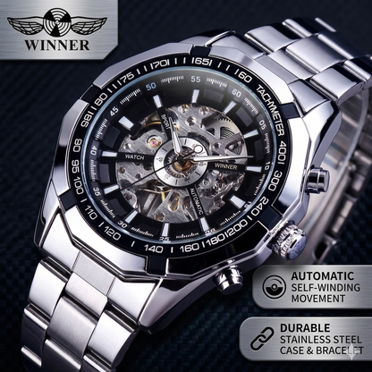 Luxein Vanguard | Men's Automatic Skeleton Business Watch